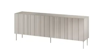 Komodë SIENA 200, MDF, këmbë metalike, beige
