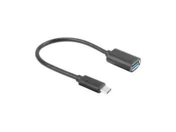 Adapter USB Lanberg AD-UC-UA-04, USB-C në USB-A, USB 3.1, i zi