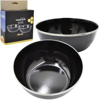 Set tasa kampingu Redcliffs Tourist Bowl, 2 copë, i zi
