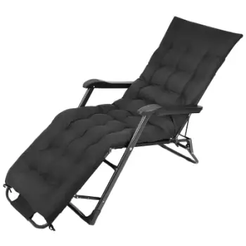 Karrige kampingu Enero Balaton 1065502, recliner, deri 150kg, e zezë