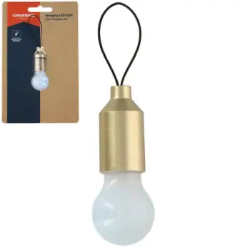 Llambë varëse LED Grundig Hanging LED Light, portative, me bateri, e artë
