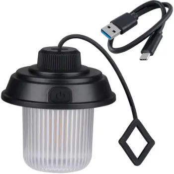Dritë kampingu Grundig, 19 LED, bateri 800mAh, USB-C, e zezë