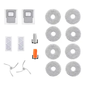 Set aksesorësh për robot fshesë DJI ROMO GL, furça dhe filtra rezervë, gri
