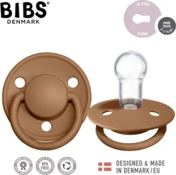 Biberon BIBS De Lux, silikon, një masë, ngjyra Earth