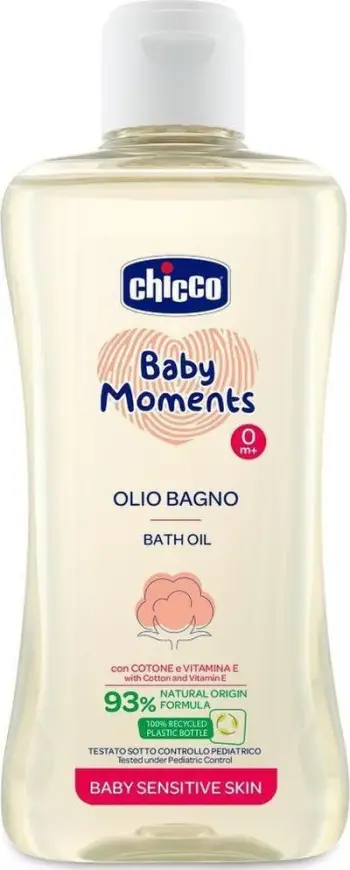 Vaj banje Chicco Baby Moments Sensitive, për foshnje, 200ml