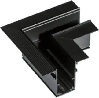 Kënd alumini magnetik Azzardo Alfa Track Magnetic 52 Corner 90°, për gips, i zi