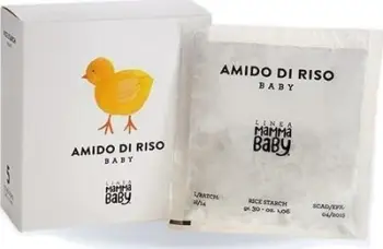 Pastrues banje për bebe Linea Mamma Baby Amido di Riso, niseshte orizi, 5 qese 30g