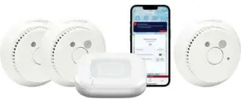 Set alarm tymi Homematic IP Starter Set, 5 detektorë, për 5 dhoma, i bardhë