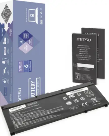 Bateri laptopi Mitsu SR03XL, për HP Gaming 15 17 Omen 15-DX, Li-ion, e zezë