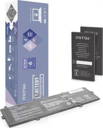 Bateri laptopi Mitsu BC/AS-UX430, 3400mAh, për Asus UX430, e zezë