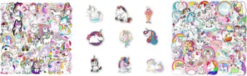 Stickerë Sticker Boo Unicorn, set dekorativ, shumëngjyrësh