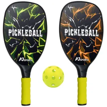 Set raketa pickleball AJ Sportz Enero R, 2 raketa, 1 top, shumëngjyrësh