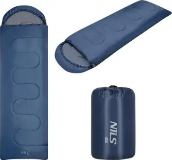 Qese gjumi Nils Camp NC2107, madhësia M 210 cm, 5–15°C, blu