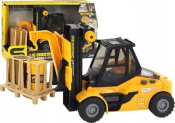 Lodër forklift Lean Toys 17841, 1:16, drita dhe tinguj, e verdhë