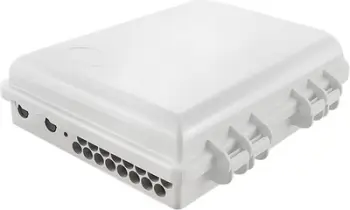 Kuti shpërndarëse Qoltec Fiber Distribution Box 1x16, 16 porta, për mur ose shtyllë, e bardhë