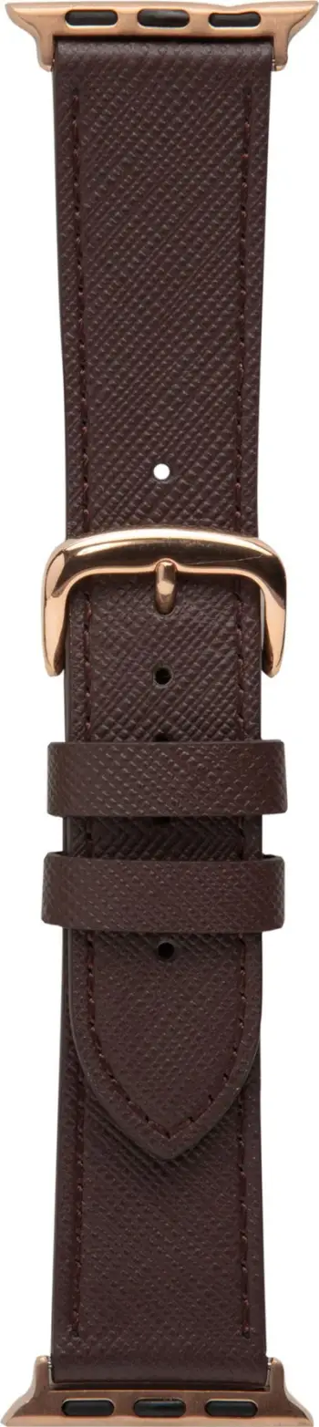 Rrip smartwatch Dbramante1928 Madrid, për Apple Watch, lëkurë, dark chocolate