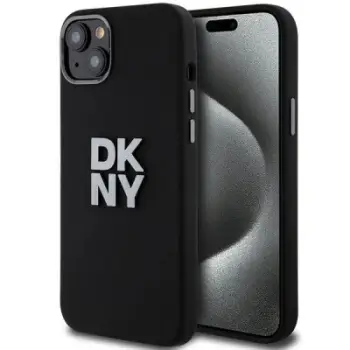 Mbulesë telefoni DKNY DKHCP15SSMCBSK, iPhone 15 14 13 6.1", silikon, e zezë