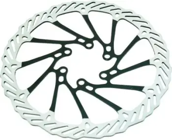 Disk për frena Clarks CL, 180mm, i zi/argjend