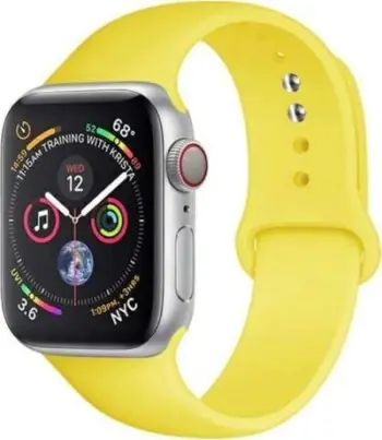 Rrip dore Smartwatch Beline Leather për Apple Watch, 38 41mm, lëkurë natyrale, i verdhë