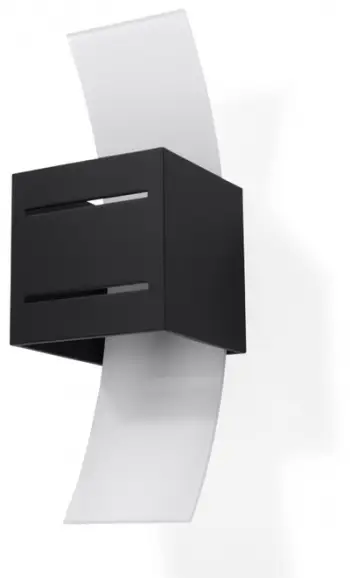 Ndriçues muri Sollux Loreto, 1 x 10 W, i bardhë / i zi