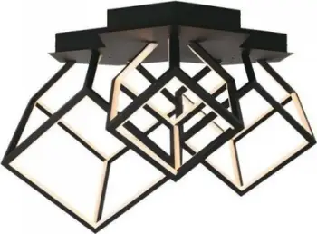 Plafonierë tavani V-TAC VT-7921, 46W LED, 3000K, e zezë
