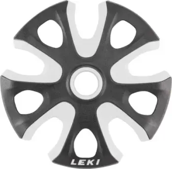 Disk bastuni Leki Big Mountain Basket, 95mm, për dëborë të thellë, bardh e zi