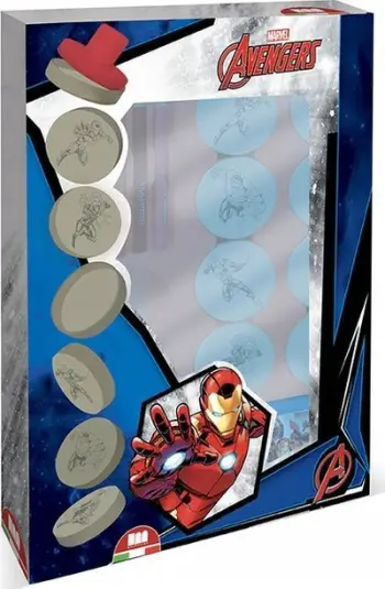 Set vulash dhe markerësh Multiprint Avengers, për fëmijë, shumëngjyrësh