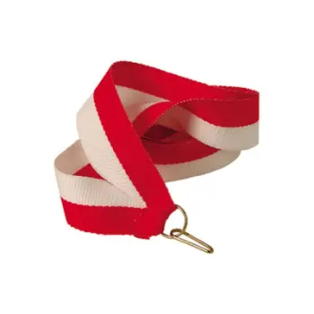Shirit dekorativ Ribbon, 11 mm, bardh e kuq