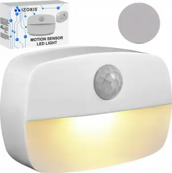 Dritë nate IZoxis Motion Sensor, LED, me bateri rikarikueshme, e bardhë