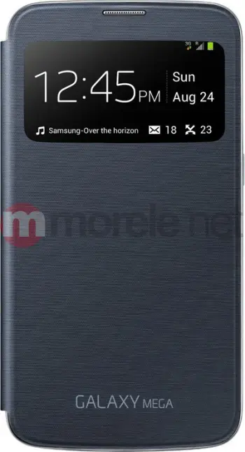 Kapak mbrojtës Samsung S View Cover Galaxy Mega 6.3", dritare inteligjente, i zi