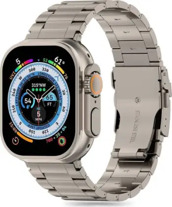 Rrip ore Tech-Protect Stainless Pro për Apple Watch, çelik inox, 42-49mm, titanium