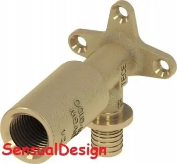 Kënd muror i zgjatur Tece TECEflex 768502, 16 mm, 1/2" FI, bronz