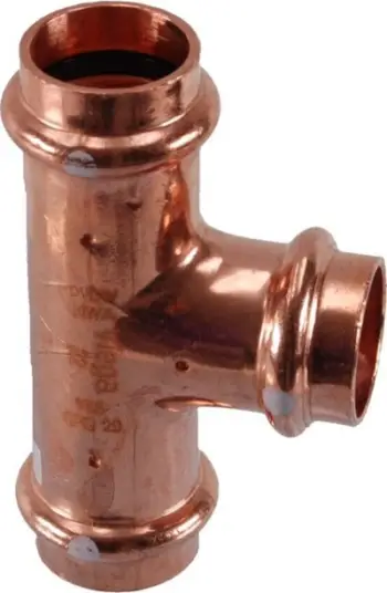 T-stuk bakri Viega Profipress 4518, 22 x 18 x 22 mm, sistem presimi