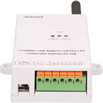 Modul rele Orno GSM V2, 12/24V, kontakt i thatë, gri