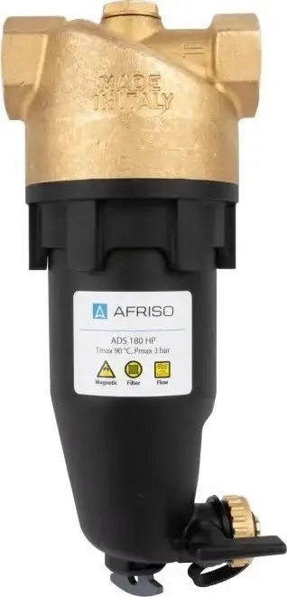 Separator magnetik papastërtish Ads 180 HP, për ngrohje dhe ftohje, poliamid i përforcuar, i zi
