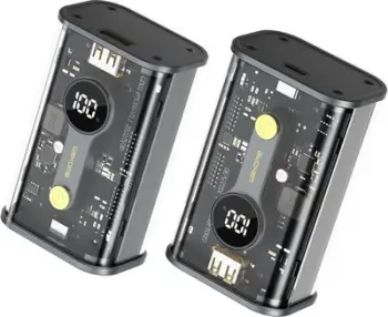 Powerbank Wekome WP-333, 10000mAh, PD 20W QC 22.5W, i zi transparent