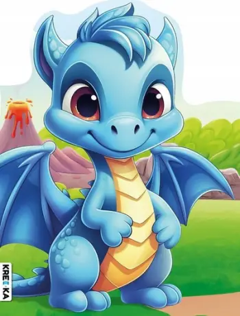Libër ngjyrosjeje Blue Dragon, me shkëlqim, me ngjitëse, shumëngjyrësh