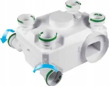Ventilator qendror Awenta CVU400HT, higrostat i integruar, 3 shpejtësi, i bardhë