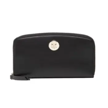 Portofol Tommy Hilfiger Chic Large W AW0AW13649, për femra, i zi