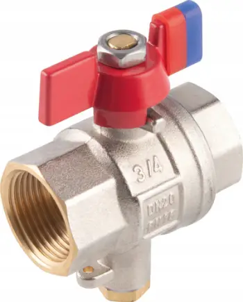 Valvul me top F-Power KFPMT2, për montim sensori temperature, 3/4", bronz