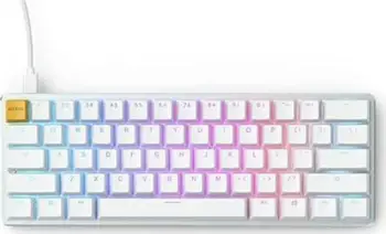 Tastierë mekanike Glorious GMMK 60%, RGB, White Ice, e bardhë