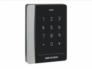 Lexues karte Hikvision DS-K1102AEK, EM 125KHz, tastierë, i zi