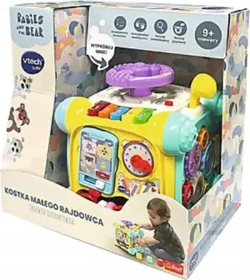 Lodër kub interaktiv VTech Babies and the Bear, muzikor, edukativ, shumëngjyrësh