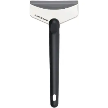 Gërvishtës akulli Dunlop Ice Scraper, dorezë gome, i zi