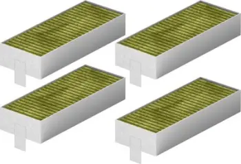 Filtra zëvendësues për aspirator Siemens HZ9VRCR1, CleanAir Plus, set 4 copë, të bardhë