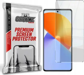 Xham mbrojtës hibrid GrizzProtector për Infinix Note 30 VIP, 9H, transparend