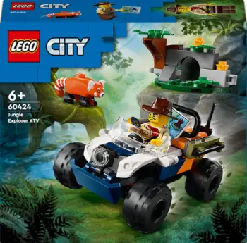 Set lodrash LEGO City Jungle Explorer ATV 60424, red panda, 6+