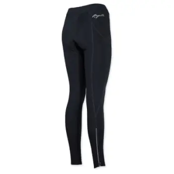 Leggins çiklizmi Rogelli Lucette për femra, Dynatherm Flex 260, me jastëk Active, të zeza