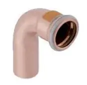 Lak gypi Geberit Mapress Gas, 90°, 18mm, bakër