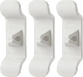 Mbajtëse kabllosh AG874A, vetëngjitëse, set 3 copë, e bardhë